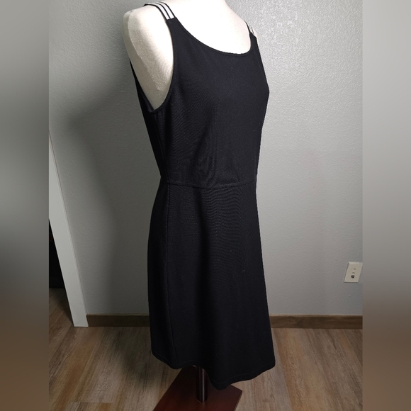 CK Casual Every Day Black and White 100% Cotton Tank Dress Fit & Flare Size 8 - Picture 1 of 12